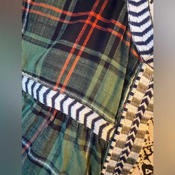 J. Crew embroidered plaid peasant top - Picture 2 of 12